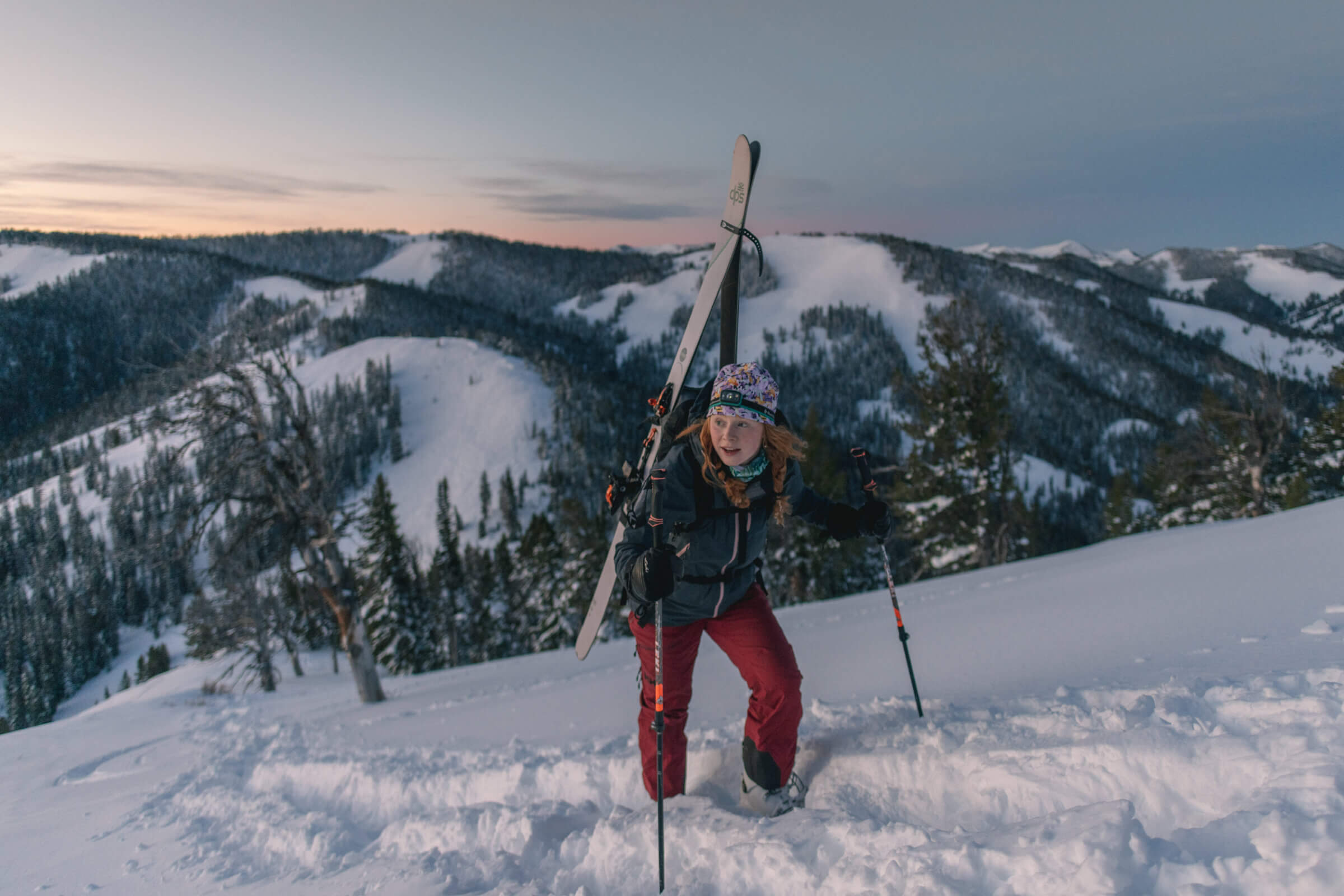 Backcountry Skiing on Teton Pass.