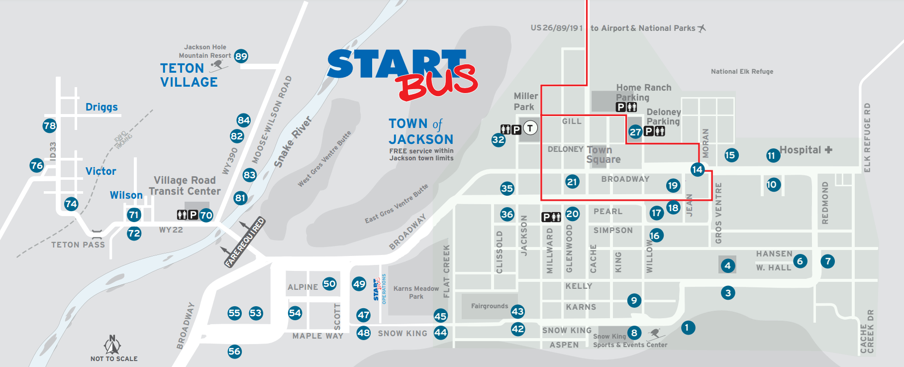 Map Of Airport Shuttle 
